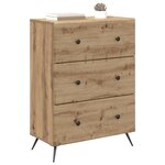 vidaXL Armoire à tiroirs 66 x 34 5 x 90 cm Bois d'ingénierie
