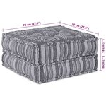 vidaXL Pouf Modulaire gris - 70x70x36 cm en tissu