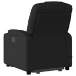 vidaXL Fauteuil inclinable de massage électrique Noir Tissu