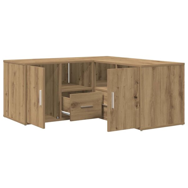 vidaXL Armoire d'angle chêne artisanal 160x40x45 cm bois d'ingénierie