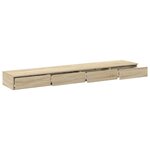 vidaXL Tiroirs de lit avec tiroir Chêne sonoma 200 x 36.5 x 16.5 cm