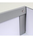 Boîte carton grise finition métal - 28 x 35 x h18 cm