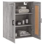 vidaXL Armoire murale sonoma gris 69 5x34x90 cm bois d'ingénierie