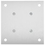 vidaXL Ancre ronde au sol 12 Pièces Argenté 15 x 15 x 15 cm métal