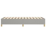 vidaXL Cadre de lit sans matelas gris clair 80x200 cm tissu