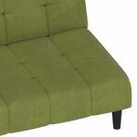 vidaXL Canapé-lit à 2 places vert clair velours