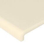 vidaXL Cadre de lit avec tête de lit Crème 80x200 cm Similicuir