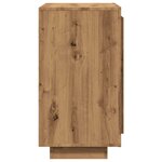 vidaXL Buffet chêne artisanal 80x40x75 cm bois d'ingénierie