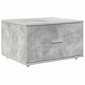 vidaXL Armoire à tiroirs avec roue Gris béton 55 x 45 x 31 cm