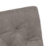 vidaXL Chaises de Salle à Manger avec Roues 2 Pièces Gris 58 x 67 x 97 cm