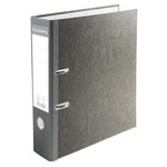 Classeur à levier papier marbre gris dos de 70mm - avec perforateur - A4 - Dos Gris x 10 EXACOMPTA