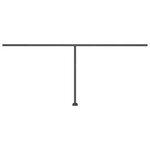 vidaXL Auvent automatique capteur de vent/LED 600x300cm Jaune et blanc