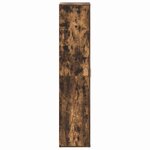 vidaXL Cabinet à chaussures avec étagère Chêne fumé 80 x 39 x 178 cm