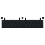 vidaXL Tête de lit suspendue Noir Velours