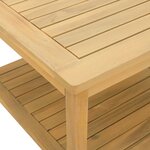 vidaXL Table d'appoint Huile Naturelle 50 x 35 x 45 cm
