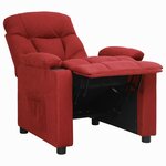 vidaXL Fauteuil inclinable Rouge bordeaux Tissu
