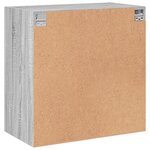 vidaXL Armoire murale avec portes en verre sonoma gris 68x37x68 5 cm