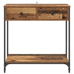vidaXL Table console Bois Ancien 75 x 34 5 x 75 cm Bois d'ingénierie