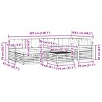 vidaXL Ensemble de canapés d'extérieur 7 pc Naturel et Beige