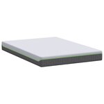 vidaXL Matelas Blanc et Gris 140 x 200 cm Ressort ensaché