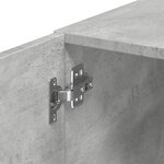 vidaXL Armoire de rangement mince gris béton 30x42 5x225 cm