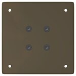 vidaXL Pieds de table basse 4 pièces Acier naturel 42 cm Acier