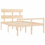 vidaXL Lit pour personne âgée sans matelas 120x200 cm bois massif