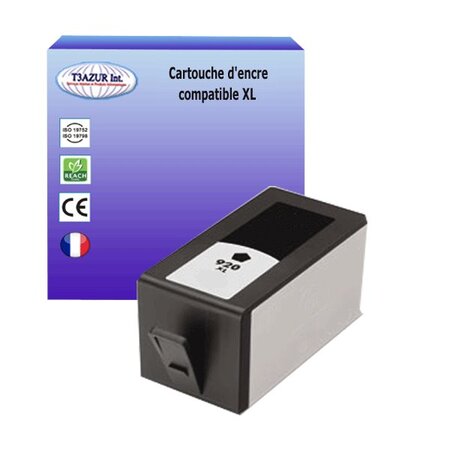 Cartouche compatible avec HP OfficeJet 7500A, 7500A Wide Format remplace HP 920XL Noire - T3AZUR