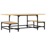 vidaXL Table basse chêne sonoma 100x50 5x40 cm bois d'ingénierie