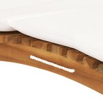 vidaXL Chaises longues lot de 2 avec coussins Bois massif de teck