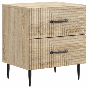 vidaXL Cabinet de chevet avec tiroir Chêne Sonoma 43 x 34 5 x 47 5 cm