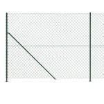 vidaXL Clôture à mailles losangées avec bride vert 1 6x25 m