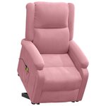 vidaXL Fauteuil de massage Rose Velours