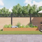 vidaXL Jardinière surélevée 390 x 100 x 36 cm Acier galvanisé