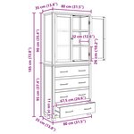 vidaXL Ensemble de meubles de rangement Marron Bois d'ingénierie
