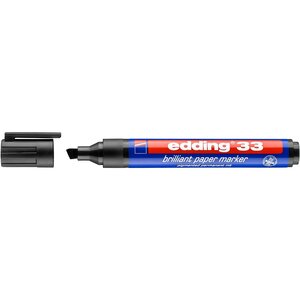 Marqueur papier encre brillante 33 noir 1-5 mm EDDING