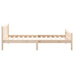 vidaXL Cadre de lit sans matelas bois massif 100x200 cm