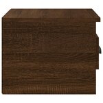 vidaXL Tables de chevet murales 2 Pièces Chêne marron 41 5x36x28 cm