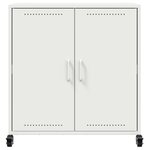 vidaXL Buffet blanc 68x39x72 cm acier