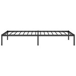 vidaXL Cadre de lit métal sans matelas noir 90x200 cm