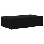 vidaXL Meuble TV avec éclairage LED noir 60x35x15 5 cm
