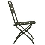 vidaXL Chaise de jardin pliante 2 Pièces Vert 42 x 52 x 82 cm