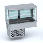 Vitrine réfrigérée drop-in cubique self-service - 3 à 5 x gn 1/1 - combisteel - r452a - acier inoxydable5 x gn 1/1 1765x720x1430mm