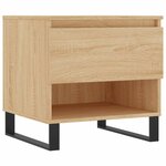 vidaXL Tables basses 2 Pièces chêne sonoma 50x46x50 cm bois d'ingénierie