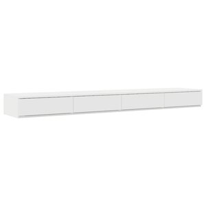 vidaXL Tiroirs de lit Blanc 200 x 36.5 x 16.5 cm Bois d'ingénierie