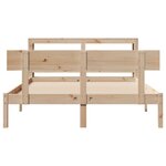 vidaXL Cadre de lit sans matelas 120x200 cm bois de pin massif