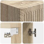 vidaXL Armoire Murale Chêne Sonoma 33 x 34 5 x 90 cm Bois d'ingénierie