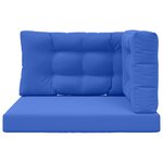 vidaXL Coussin de canapé d'extérieur Polyester Bleu royal 80 x 80 cm