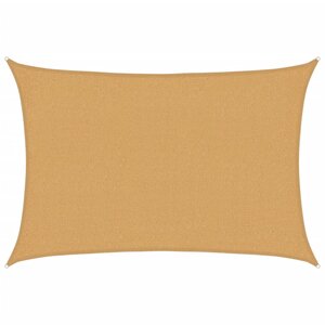 vidaXL Voile d'ombrage 160 g/m² rectangulaire sable 2x2 5 m PEHD