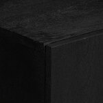 vidaXL Buffet noir 90x33x75 cm bois d'ingénierie